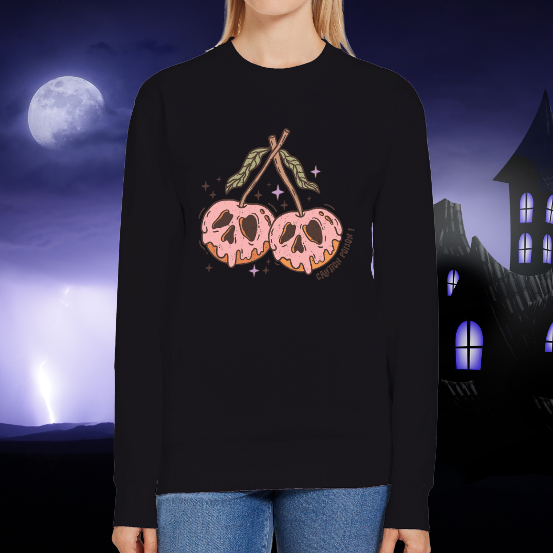 Caution Cherry Skull Crewneck