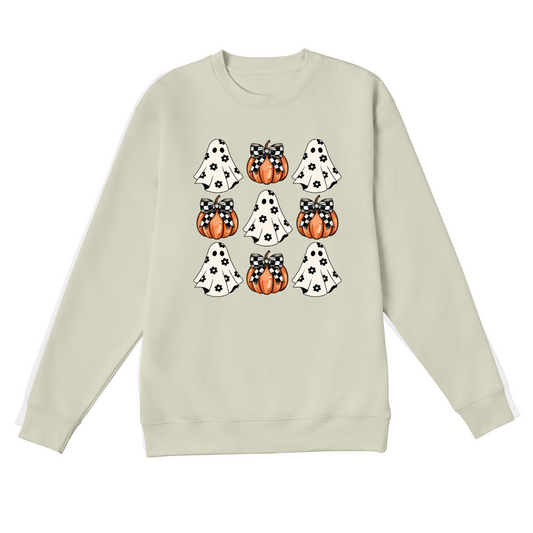 Cute Ghost/Pumkin Crewneck
