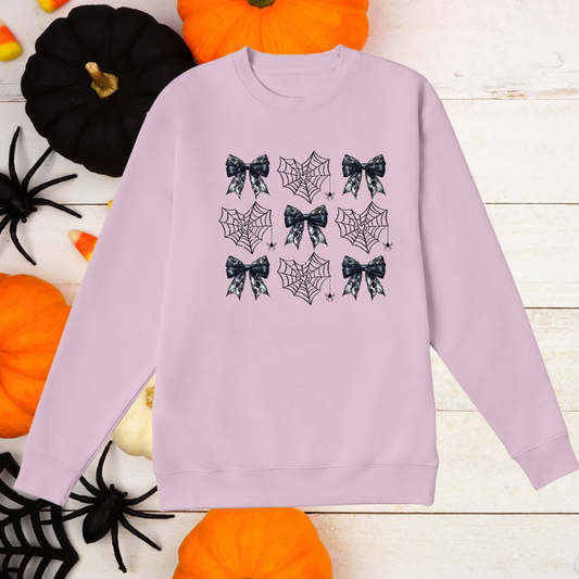 Coquette Heart Spider Web - Crewneck